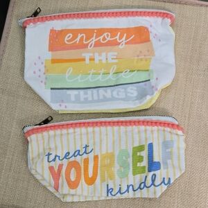Colorful Motivational Cosmetic Bag Set